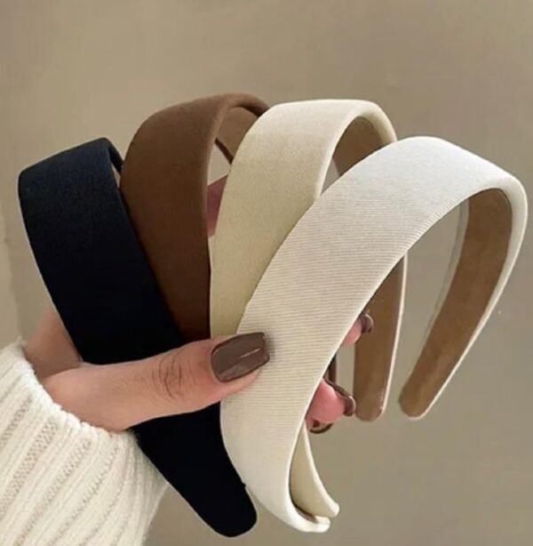 Headbands for Women Non Slip Trendy Headbands for Women’s Hair 1 inch Wide Cute Headband for Girls, Fall Head Bands Elastic Hair Bands for Womens Fashion Accessories for Women 4PCS - Image 1