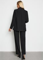 LookbookStore 2 Piece Pant Suits for Women Dressy Blazer High Waisted Straight Leg Pants Sets Business Casual Outfits - Image 4