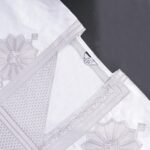 HD African Bazin Couple Clothes Traditional Embroidery Agbada Boubou Caftan Set for Man - Image 3