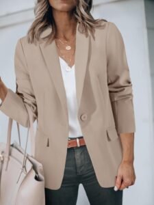 Cicy Bell Womens Casual Blazers Open Front Long Sleeve Work Office Suit Jackets Blazer - Image 4