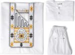 HD African Traditional Wear Nigerian Agbada Boubou Caftan Daddy and Son Matching Clothes Set - Image 3