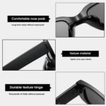BUTABY Rectangle Sunglasses for Women Retro Driving Glasses 90’s Vintage Fashion Narrow Square Frame UV400 Protection - Image 5