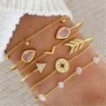 NEWITIN 69 Pieces Gold Jewelry Set for Women Fashion Costume Jewelry Gold Plated Necklace Bracelet Earrings Set for Women - Image 6