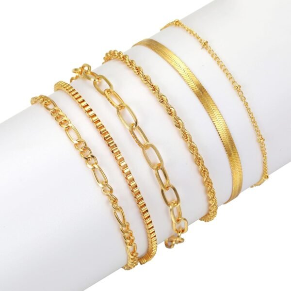 NEWITIN 69 Pieces Gold Jewelry Set for Women Fashion Costume Jewelry Gold Plated Necklace Bracelet Earrings Set for Women - Image 3