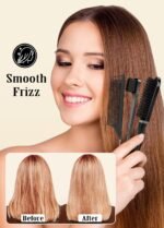 Slick Back Hair Brush Set: Hair Wax, Edge Brush, Rat Tail Comb, Bristle Brush, Hair Bun Accessories, Smoothing Brush for Women & Kids - Image 3