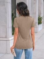AUTOMET Women's Short Sleeve Shirts Dressy Lace Summer Tops 2025 Spring Trendy Casual T-Shirts Cute Work Outfits Blouses - Image 4