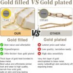 Gold Bracelets for Women,Dainty Bracelets Set for Women Trendy, Gold Bracelets Stack With Beaded, Cuban, Paperclip, Heart, Snake, Rope, Pearl, Cross, Hand Chain, Silver Jewelry Gifts for Women - Image 6