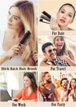 Slick Back Hair Brush Set: Hair Wax, Edge Brush, Rat Tail Comb, Bristle Brush, Hair Bun Accessories, Smoothing Brush for Women & Kids - Image 7