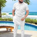 SEA&ALP African Men‘s Clothing Shirt Pant Two Piece Suit Short Sleeve Outfit Dashiki Tracksuit Attire - Image 7