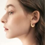 6 Pairs 14K Gold Hoop Earrings for Women Lightweight Chunky Hoop Earrings Multipack Hypoallergenic, Thick Open Twisted Huggie Hoops Earring Set Jewelry for Gifts. - Image 2