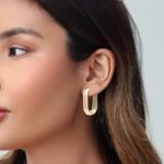 6 Pairs 14K Gold Hoop Earrings for Women Lightweight Chunky Hoop Earrings Multipack Hypoallergenic, Thick Open Twisted Huggie Hoops Earring Set Jewelry for Gifts. - Image 5