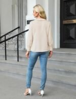 Blooming Jelly Women's Dressy Casual Blouses Business Work Tops Tie Front Long Sleeve Shirts 2025 Fall Outfits - Image 5