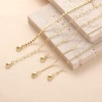 Gold Bracelets for Women, 14K Dainty Gold Plated Stackable Bracelets for Women Trendy Waterproof CZ Tennis Bracelet Set Tiny Heart Paperclip Box Chain Adjustable Bracelets Minimalist Cute Jewelry - Image 6