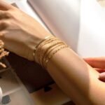 DEARMAY Gold Bracelets for Women Waterproof, 14K Real Gold Jewelry Sets Trendy Thin Dainty Stackable Cuban Link Paperclip Chain Bracelet Pack Fashion Accessories Gifts for Womens - Image 2