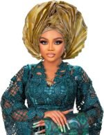 Nigerian Women's hat Folding Fan African Headscarf hat,Auto Gel Headwear,Suitable for Weddings,Parties,Special