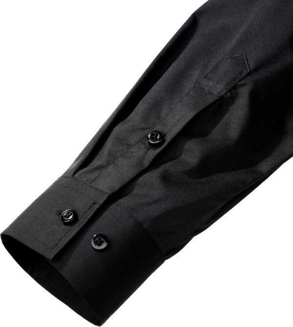 J.VER Men's Dress Shirts Solid Long Sleeve Stretch Wrinkle-Free Formal Shirt Business Casual Button Down Shirts - Image 5
