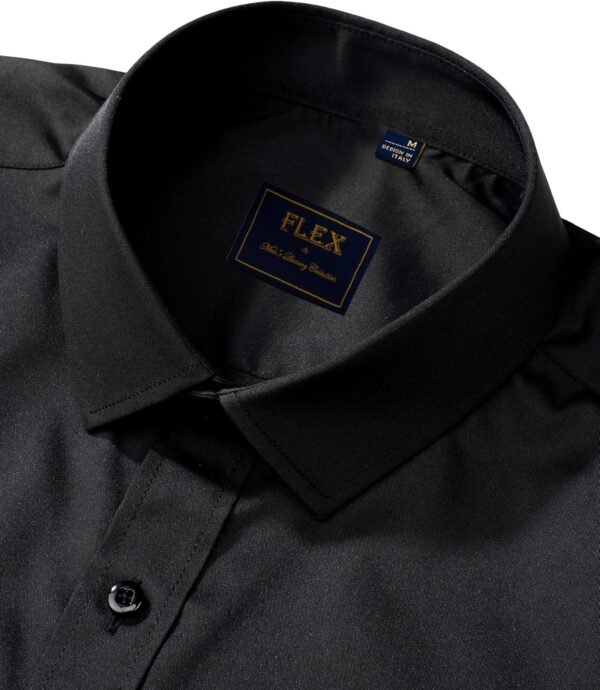 J.VER Men's Dress Shirts Solid Long Sleeve Stretch Wrinkle-Free Formal Shirt Business Casual Button Down Shirts - Image 3