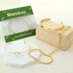 Reoxvo 14K Gold Plated Bangle Cuff Bracelets for Women Non Tarnish Gold Bracelet Stack Jewelry Set for Women Trendy - Image 6