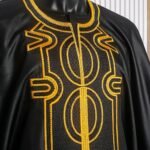 HD African Attire for Man Fashion Rhinestone Agbada Suit Boubou Caftan Pants 3 Pieces Clothes Set - Image 2