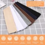 Headbands for Women Non Slip - 7PCS Fashion Sports Hair Bands for Women's Hair, Soft Cotton Cloth Stretchy Headbands for Women for Workout Yoga Running - Image 3