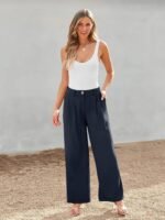 LILLUSORY Wide Leg Dress Pants Women's High Waisted Dressy Trousers - Image 2