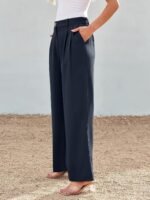 LILLUSORY Wide Leg Dress Pants Women's High Waisted Dressy Trousers - Image 3