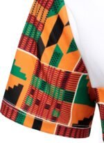 ZEROYAA Men's Africa Style T-Shirt and Shorts Set Mesh Tracksuit Dashiki Outfits - Image 5
