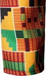 ZEROYAA Men's Kente Print Suit Long Sleeve Button up African Dashiki Shirt and Pants Ethnic 2 Piece Outfit - Image 6