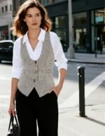 GRACE KARIN Women's Suit Vest Top, Dressy Casual Sleeveless Button Wasitcoat, Fromal Steampunk Blazer For Work Office - Image 5