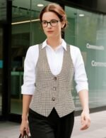 GRACE KARIN Women's Suit Vest Top, Dressy Casual Sleeveless Button Wasitcoat, Fromal Steampunk Blazer For Work Office - Image 7